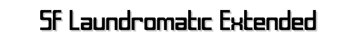 SF Laundromatic Extended font